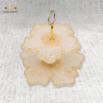 Luxury Resin Serving Tray with Crystal Handles - Image 3
