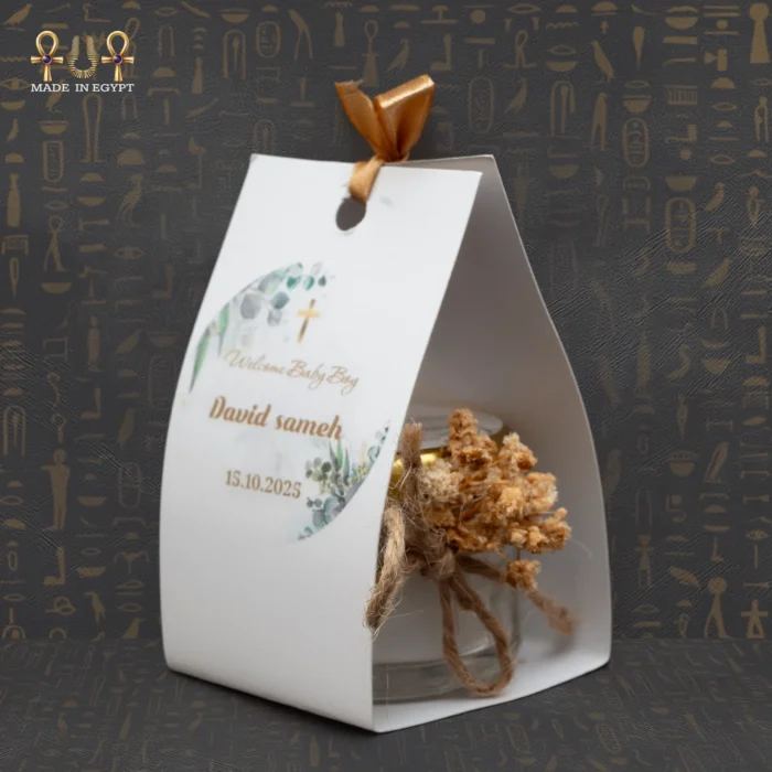 Palm Wax Candle Jar Favor - Image 2