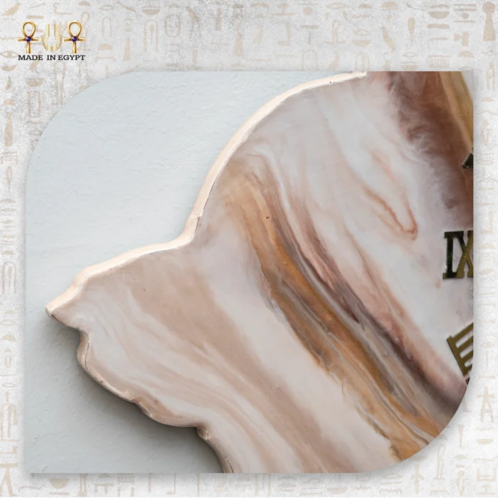 Marble Shell Resin Clock - Image 3
