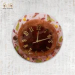 Forest Flowers Resin Clock