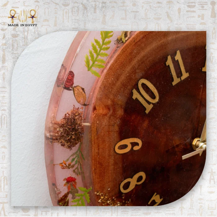 Forest Flowers Resin Clock - Image 3