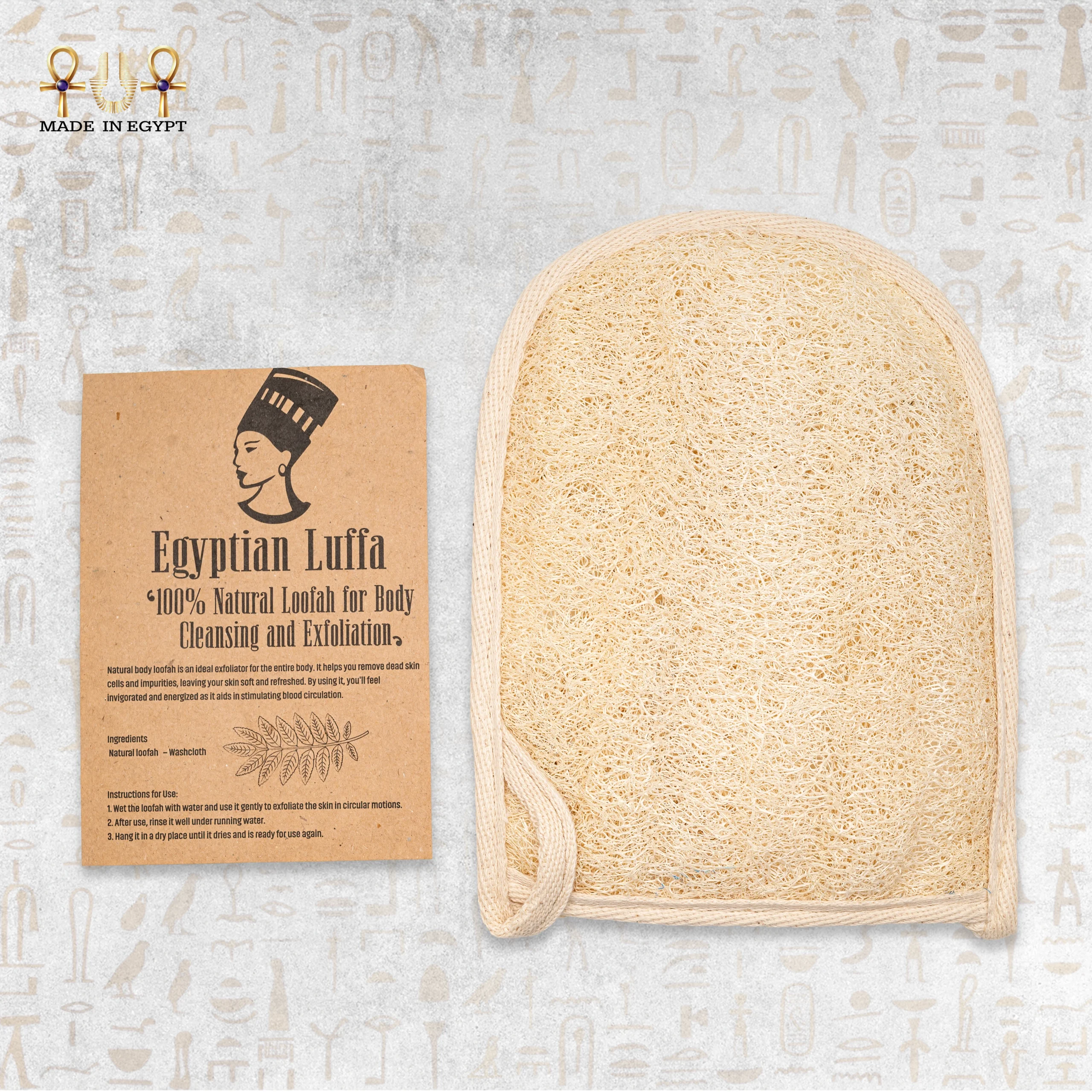 @8G Natural Cotton Loofah Glove