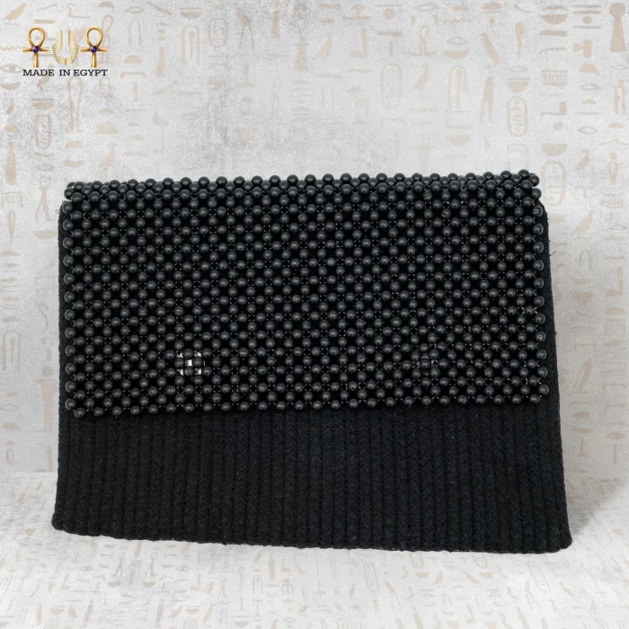 Black Elegance Pearl Clutch - Image 1