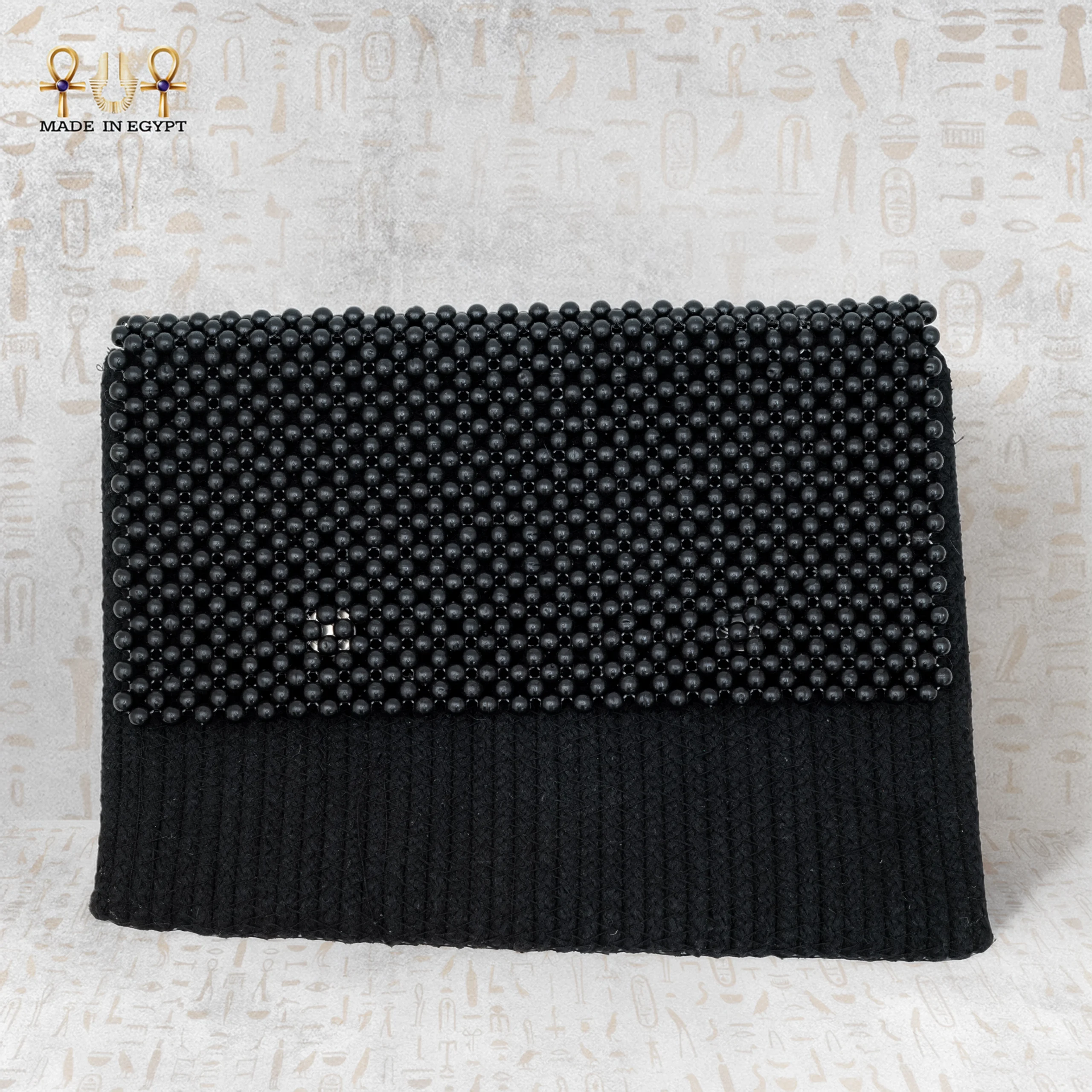 Black Elegance Pearl Clutch@7A Black Elegance Pearl Clutch - Image 1