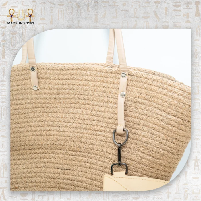 Classic Beige Cordon Tote - Image 5