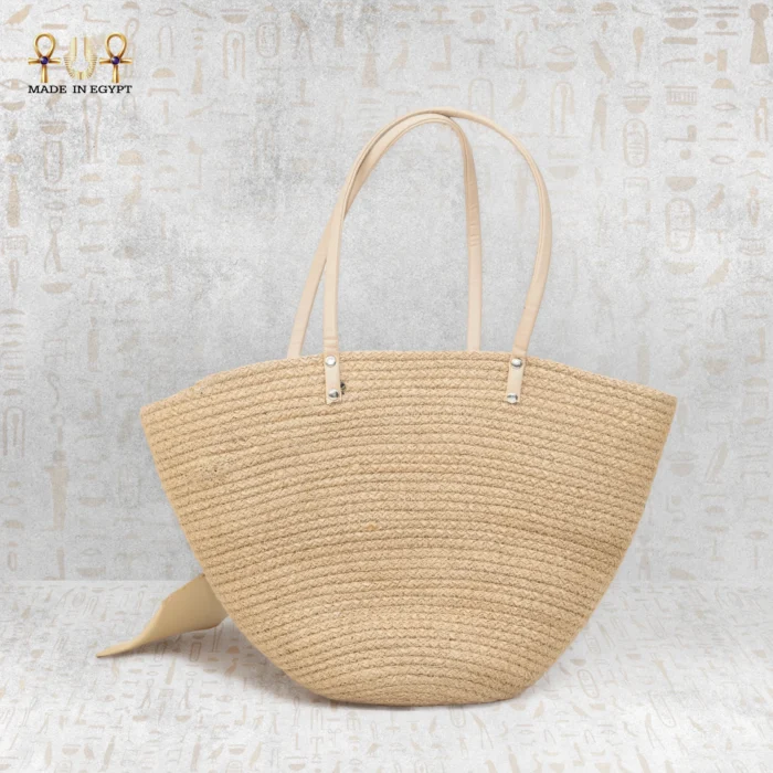 Classic Beige Cordon Tote - Image 3
