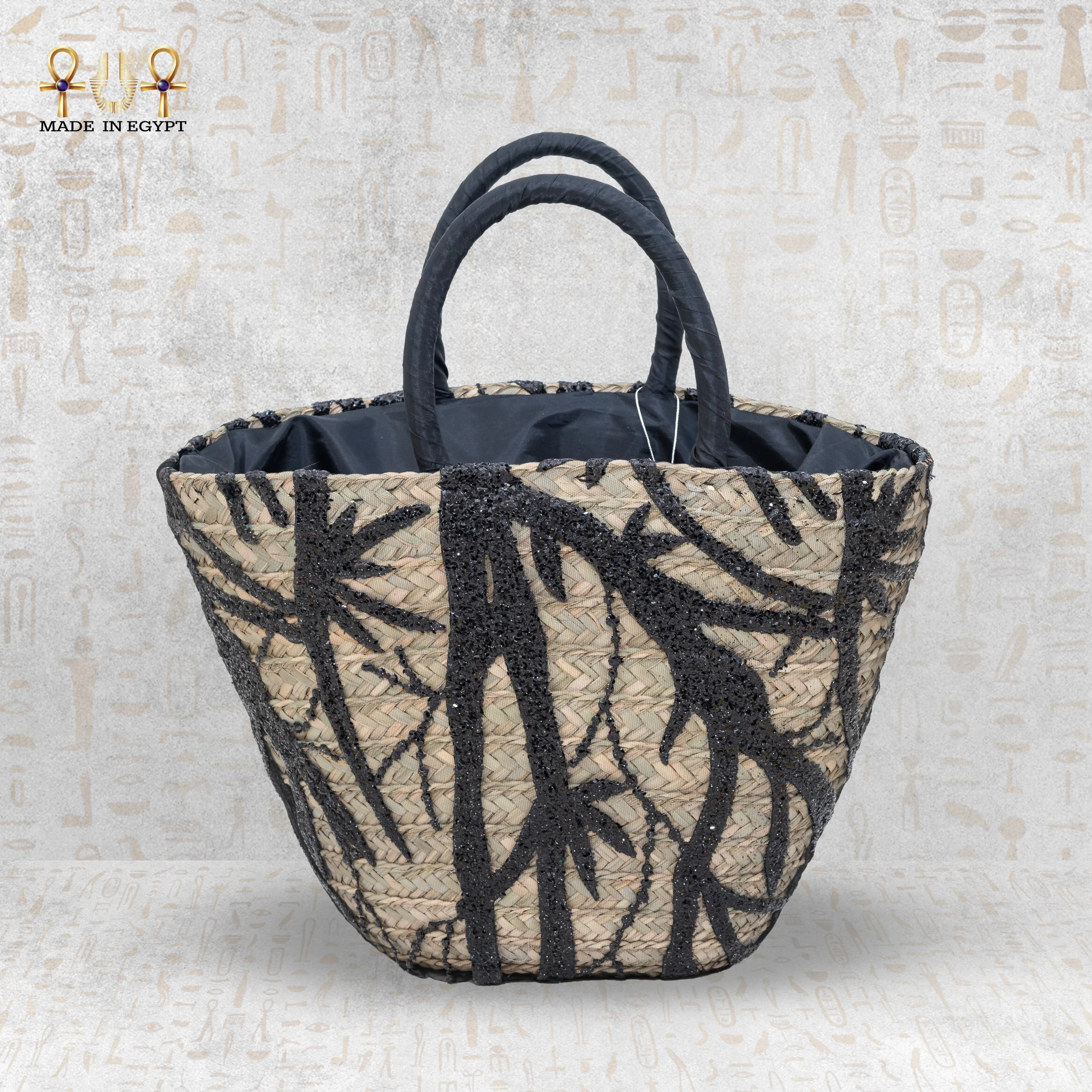 Swarط£آ© Palm Weave Tote@1A حقيبة سواريه من نسج النخيل - الصورة 1