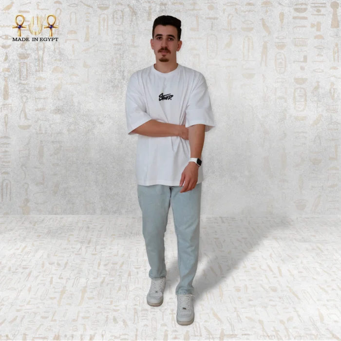 ⁦تيشيرت ستريت فلو مقاسات كبيرة⁩ - الصورة ⁦2⁩