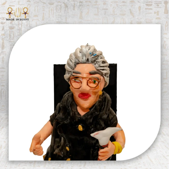 Elderly Woman Figurine - Image 3