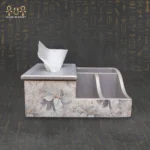 Decorative Wooden Tissue Box with Remote & Mobile Organizer