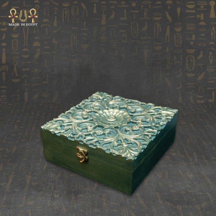 Royal Carved Jewelry Box - Image 2