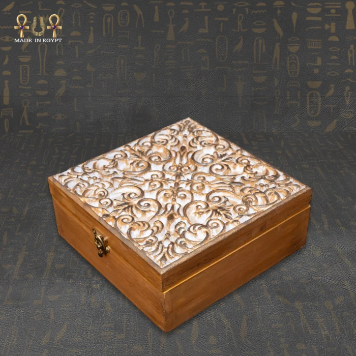 Royal Carved Jewelry Box - Image 3