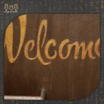 Welcome Rectangular Wooden Key Holder - Image 2