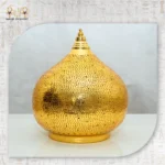 Handcrafted Golden Brass Lantern - Image 3