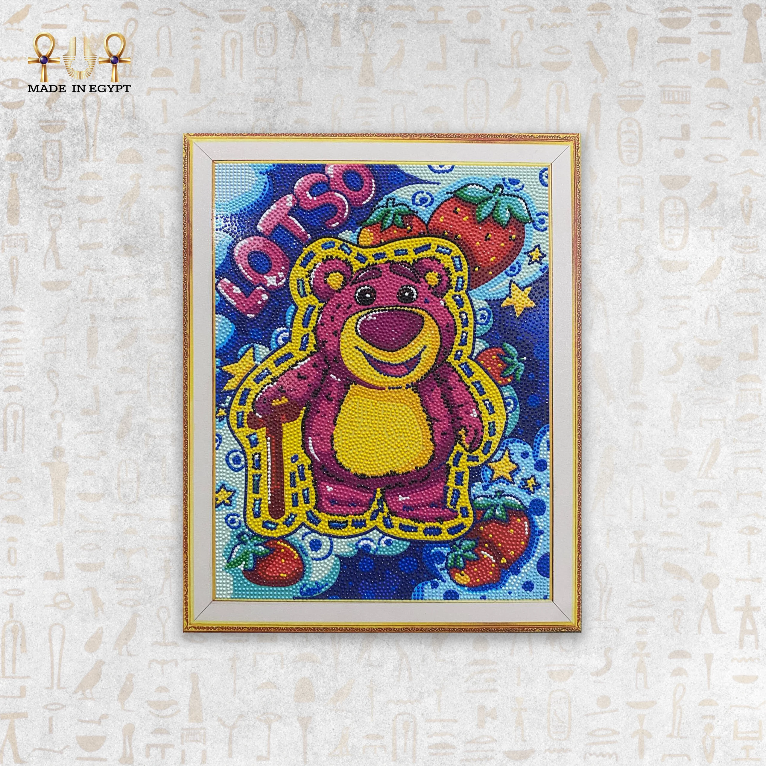 @1A Pink Teddy Bear Wall Art Pink Teddy Bear Wall Art - Image 1