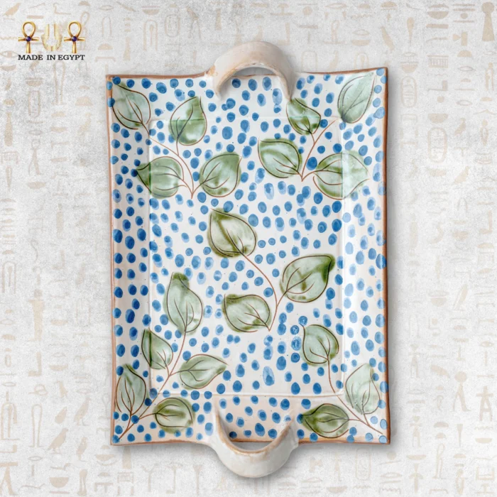 Leafy Dots Serving Tray - Image 1