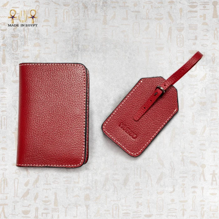 Leather Passport Cover & Luggage Tag - Image 11