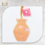 Rose Vase Keychain