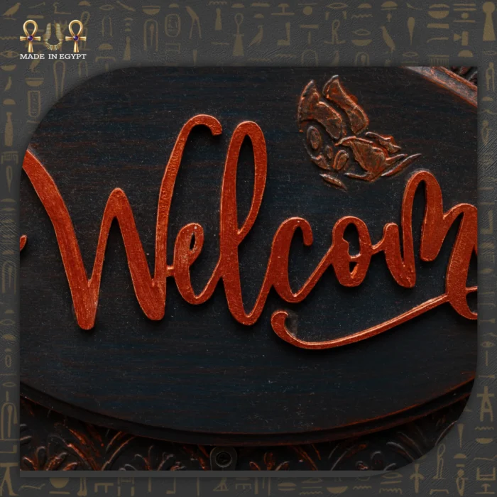 ⁦دلايه مفاتيح ترحيب كلاسيك – Welcome المستطيلة⁩ - الصورة ⁦2⁩