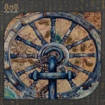 Nautical Ship Wheel Wall Art Set – Double Face - Image 2