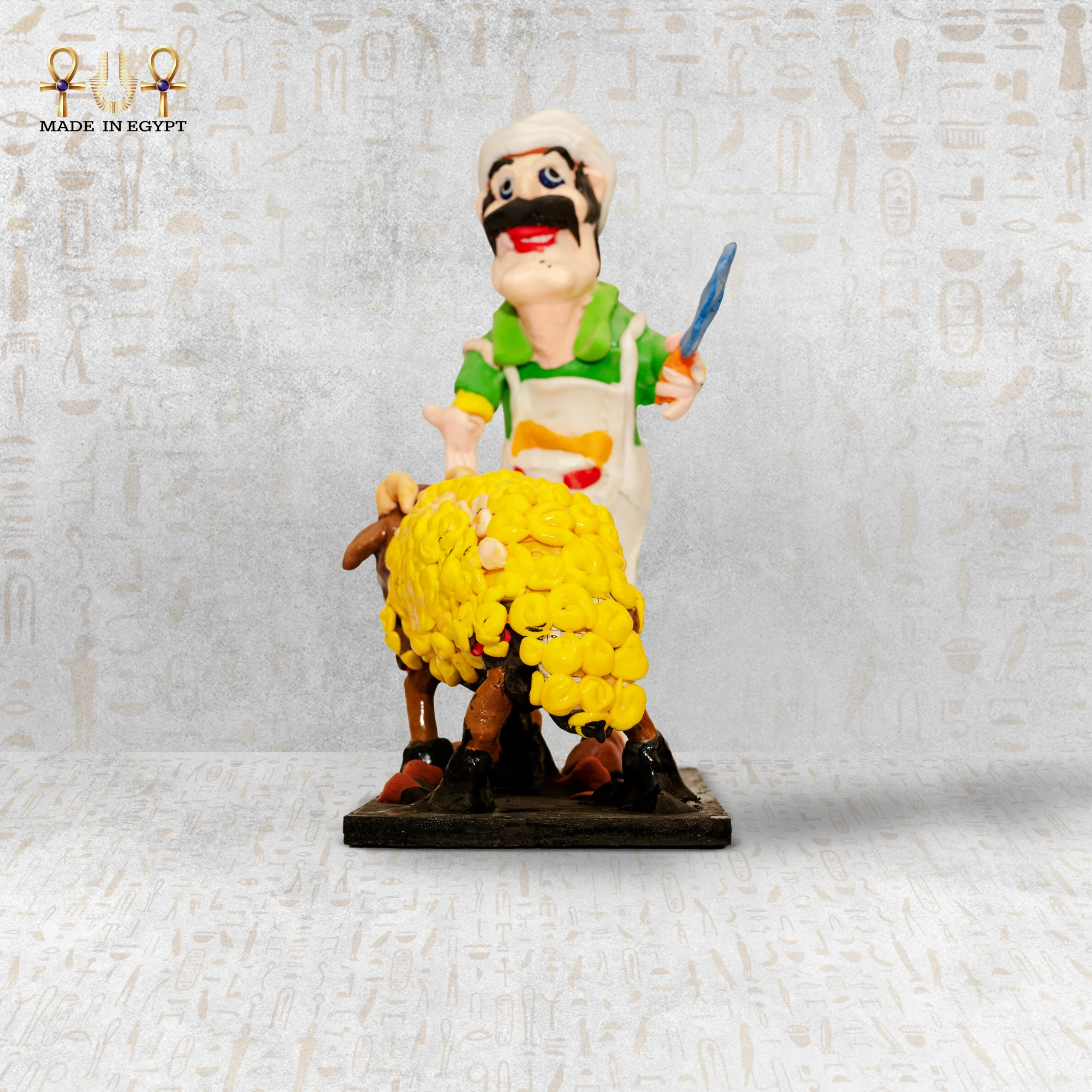 @26A The Butcher and the Sheep Figurine The Butcher and the Sheep Figurine - Image 1