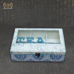 Glass Lid Tea Box – 6 Compartments