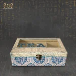 Glass Lid Tea Box – 6 Compartments - Image 2