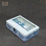 Glass Lid Tea Box – 6 Compartments - Image 3