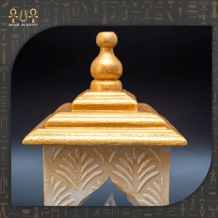 Golden Nights Wooden Lantern - Image 2