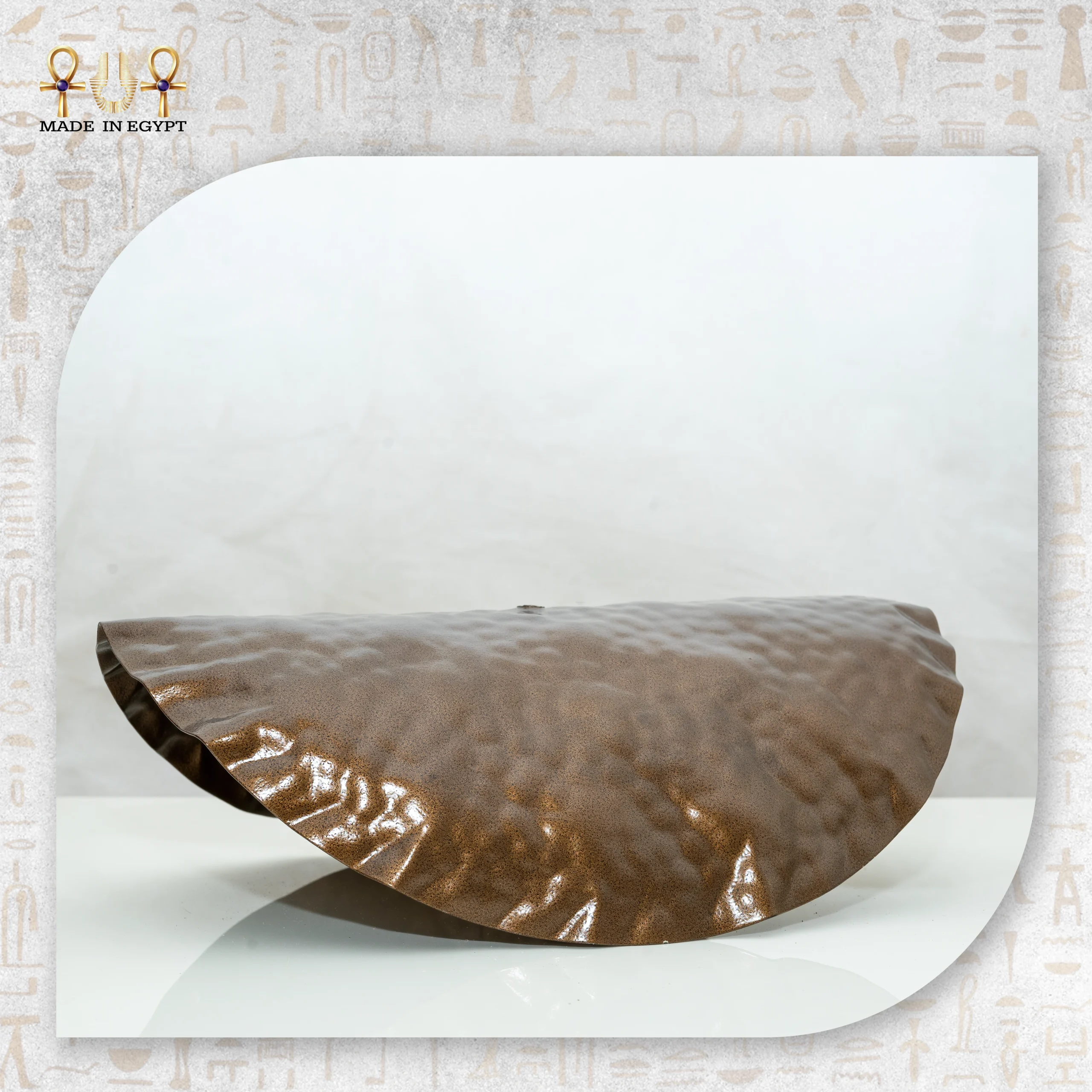 @3A Hammered Copper Butterfly Dish Hammered Copper Butterfly Dish - Image 1