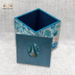 Sea Life Wooden Tissue Box