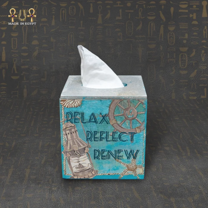 Marine Relax Wooden Tissue Box - Image 1
