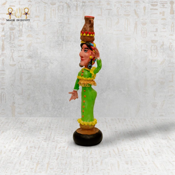 Traditional Water Jar Carrier Figurine - Image 2