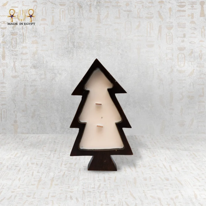Christmas Tree Candle with Black Frame - Image 1