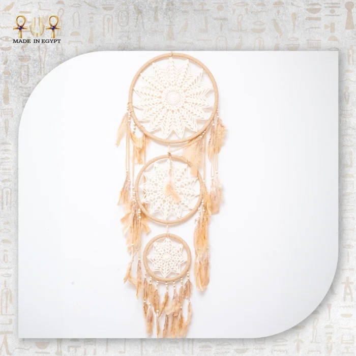 Triple Ring Macramé Dream Catcher - Image 1