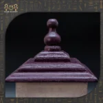 Small Decorative Wooden Lantern – Purple Natural - Image 3