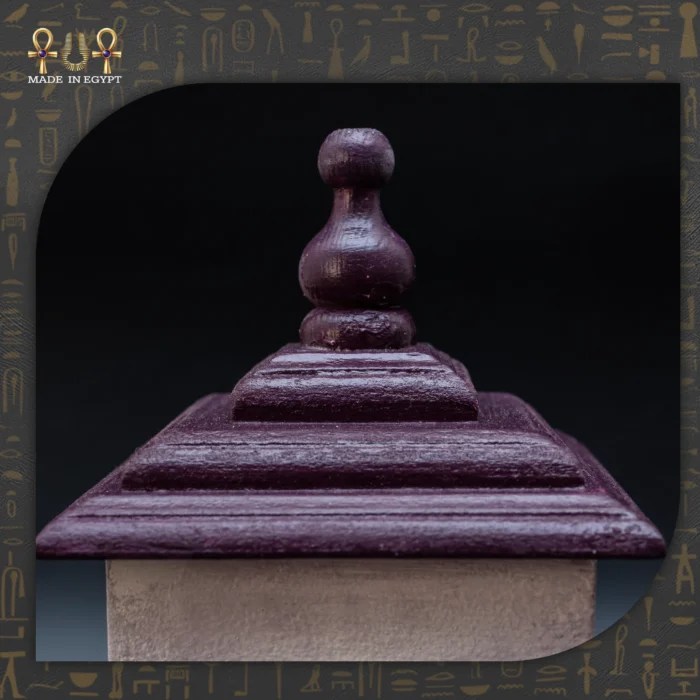 Small Decorative Wooden Lantern – Purple Natural - Image 3