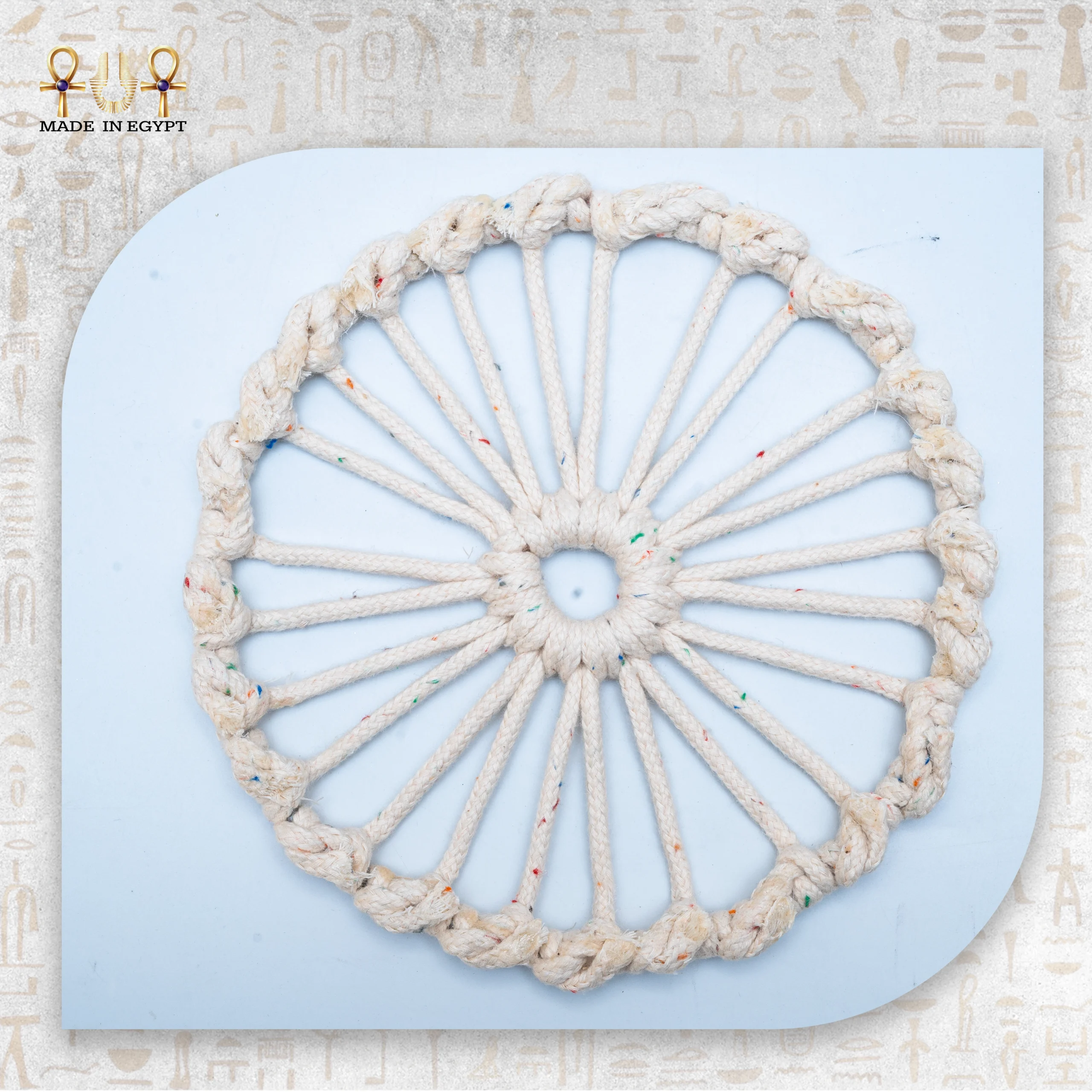 @12A Natural Fiber Floral Wall Décor Natural Fiber Floral Wall Décor - Image 1