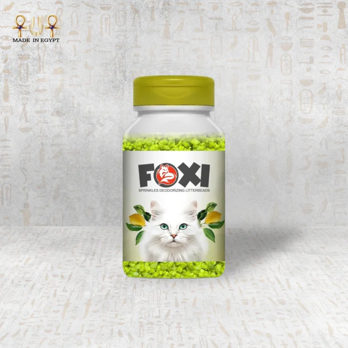 ⁦حبيبات فوكسـي المعطرة لرمل القطط – ليمون⁩ - الصورة ⁦1⁩