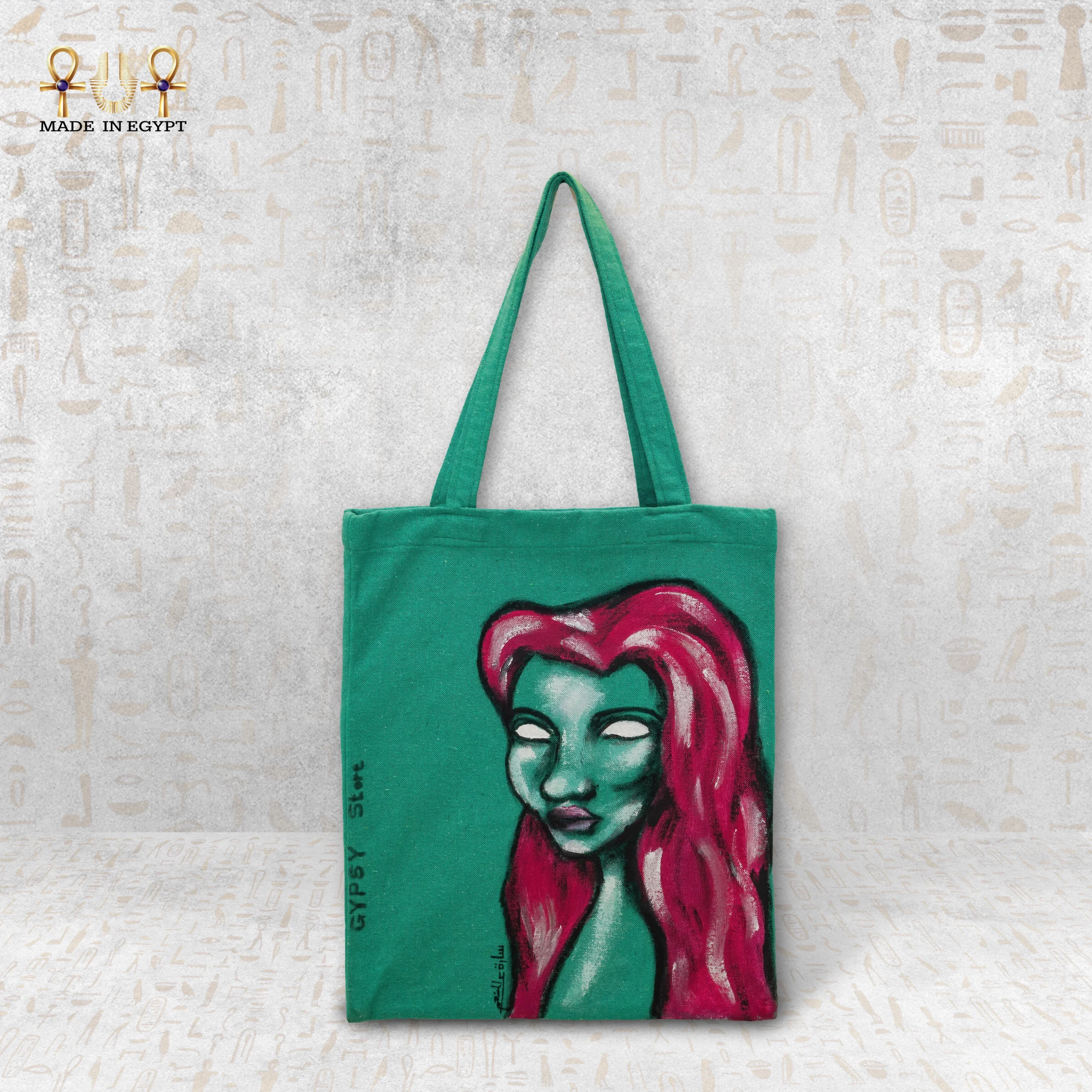 @14A Green Mystery Tote Bag شنطة الغموض الأخضر - الصورة 1