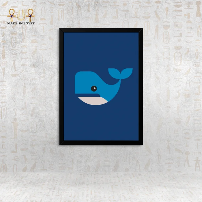 The Friendly Whale Art Print - Image 1
