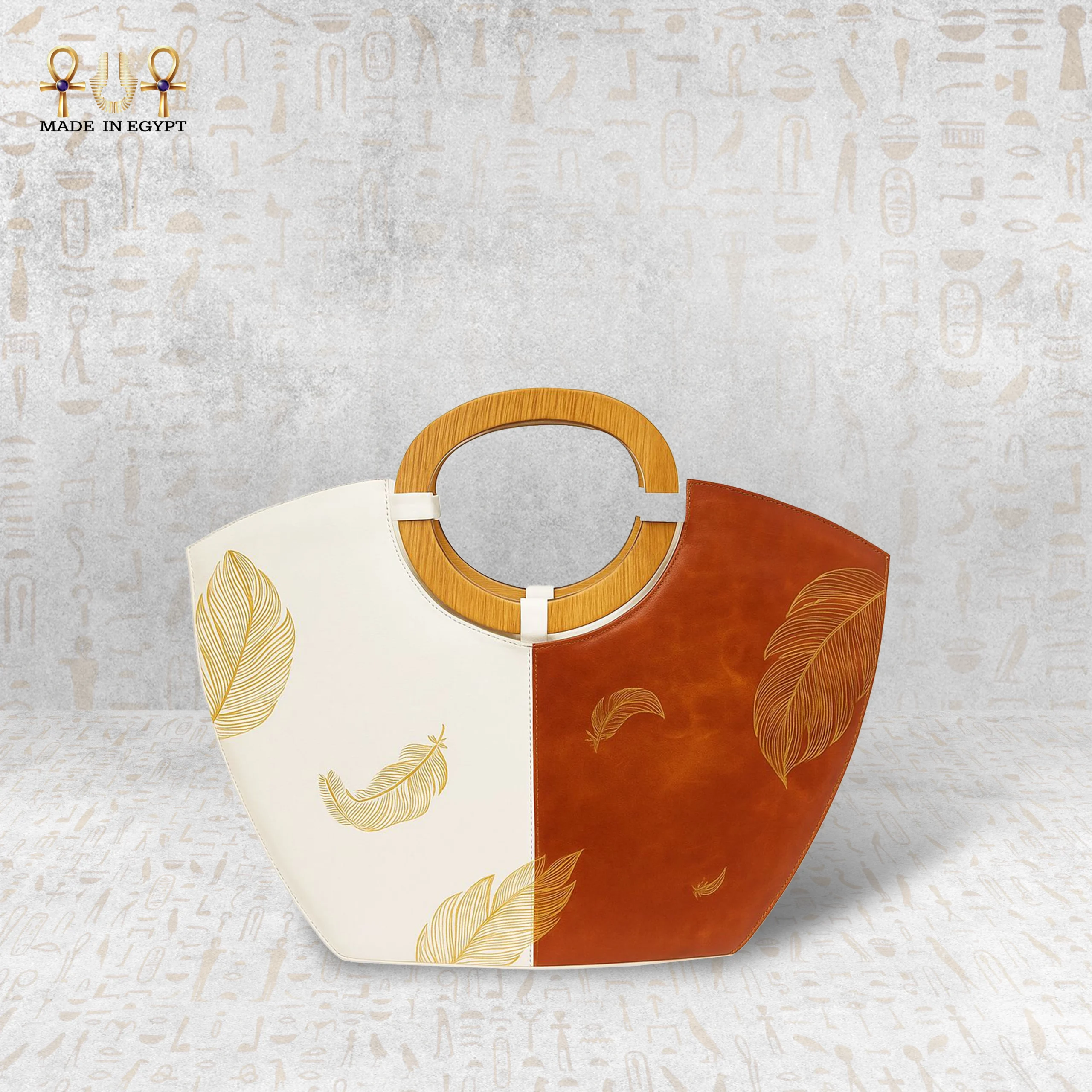 @14aAutumn Whisper Handbag – Hand-Painted Genuine Leather Autumn Whisper Handbag – Hand-Painted Genuine Leather - Image 1