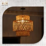 نجفة سقف بامبو طبيعية