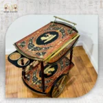 Royal Marquetry & Brass Serving Cart