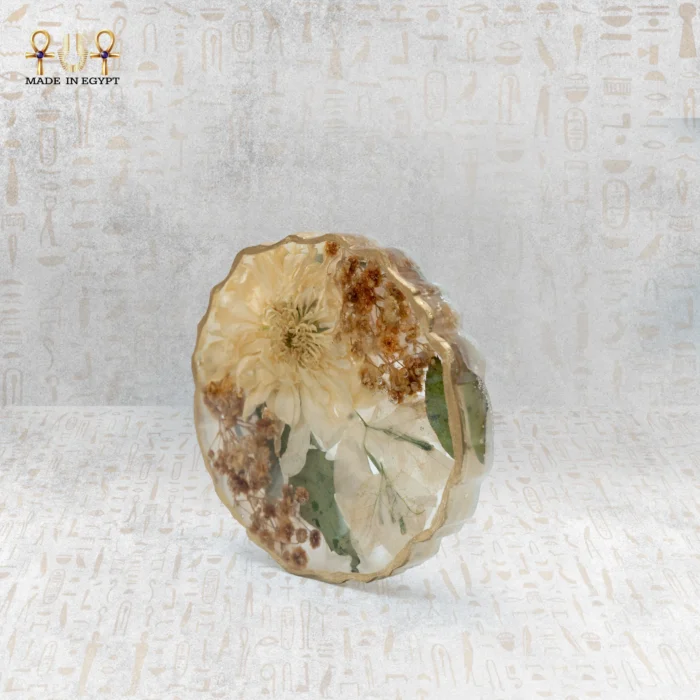Natural Dried Flower Resin Coaster - Image 2