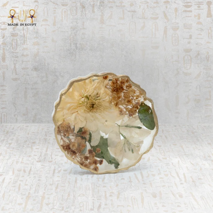 Natural Dried Flower Resin Coaster - Image 4