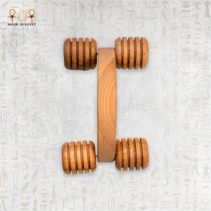 المدلك الخشبي القوسي بأربع بكرات كبيرة - Image 3