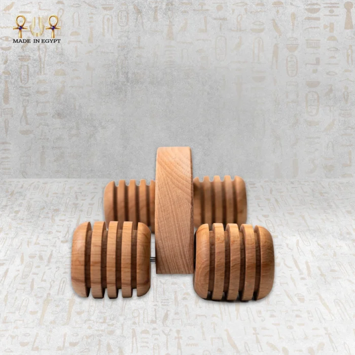 المدلك الخشبي القوسي بأربع بكرات كبيرة - Image 2