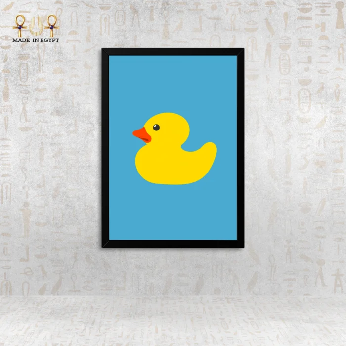 Happy Yellow Duck Wall Art - Image 1