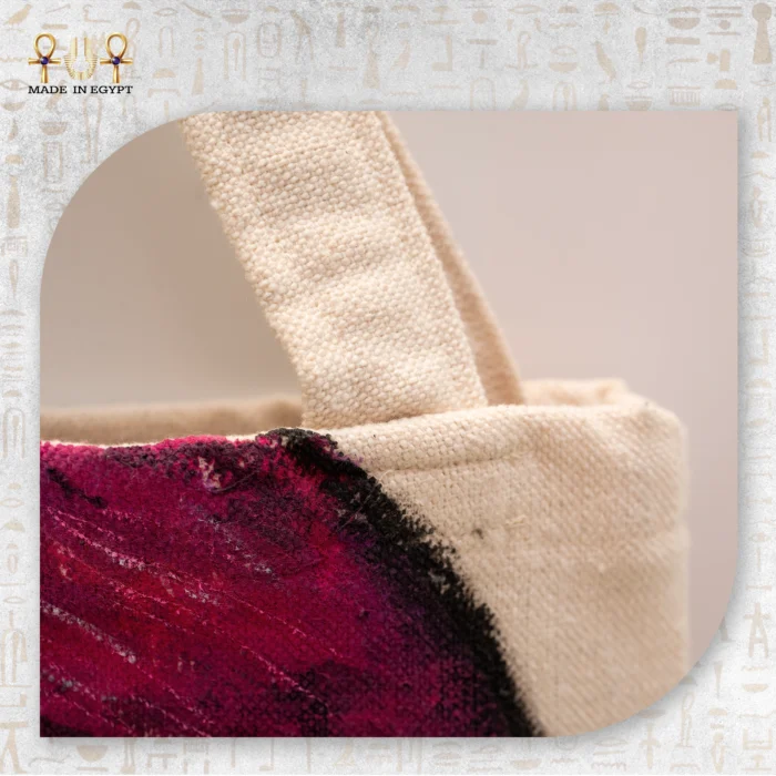 ⁦شنطة قماش فتاة الزهور⁩ - الصورة ⁦4⁩